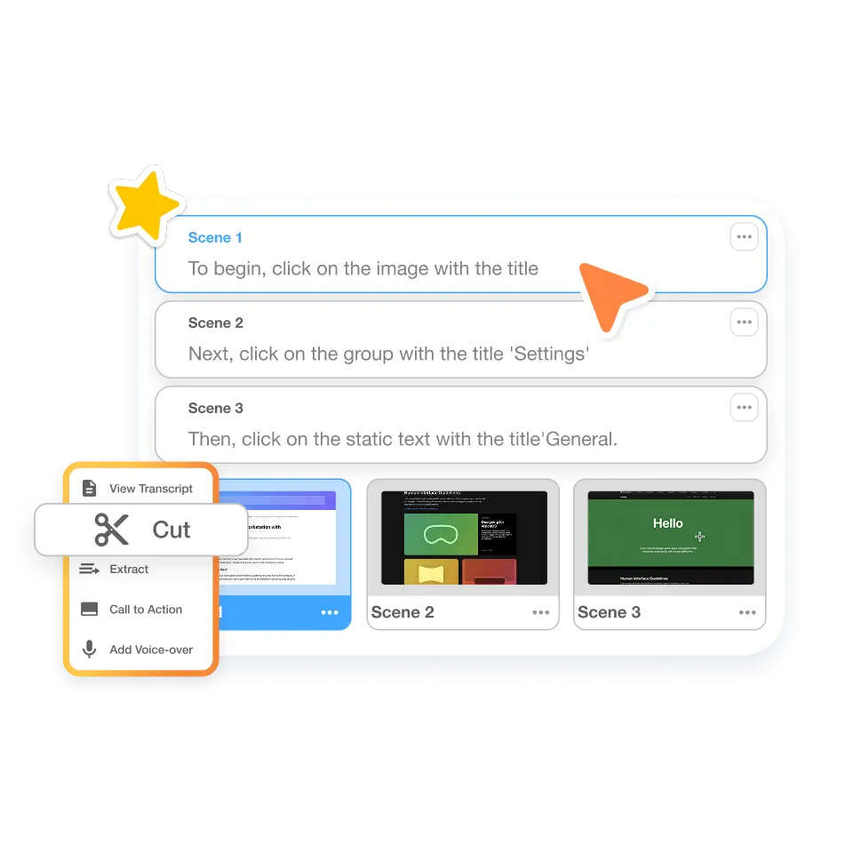 Audio to video platform for training teams transforms walkthroughs and lessons into structured video modules for onboarding or education.